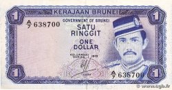 1 Ringgit - 1 Dollar BRUNEI  1972 P.06a