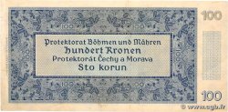 100 Korun Lot BOHEMIA & MORAVIA  1940 P.07a XF-