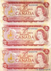 2 Dollars Lot CANADA  1974 P.086a F