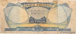 1000 Francs RÉPUBLIQUE DÉMOCRATIQUE DU CONGO  1964 P.008a B+