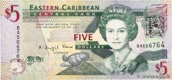 5 Dollars EAST CARIBBEAN STATES  2008 P.47a F