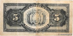 5 Bolivianos BOLIVIA  1929 P.113 RC+