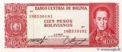 100 Pesos Bolivianos BOLIVIA  1962 P.164A UNC