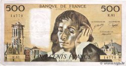 500 Francs PASCAL FRANCE  1977 F.71.17 TB+