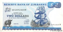 2 Dollars ZIMBABWE  1994 P.01d TTB+