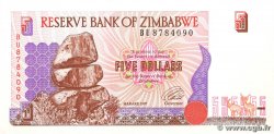 5 Dollars ZIMBABWE  1997 P.05b UNC