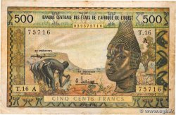 500 Francs ESTADOS DEL OESTE AFRICANO  1961 P.102Ac