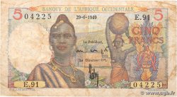 5 Francs FRENCH WEST AFRICA  1949 P.36