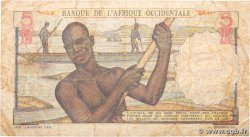 5 Francs FRENCH WEST AFRICA  1949 P.36 RC+