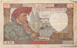 50 Francs JACQUES CŒUR FRANCIA  1940 F.19.02