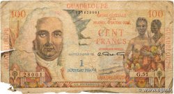 1 NF sur 100 Francs La Bourdonnais GUADELOUPE  1960 P.41