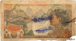 1 NF sur 100 Francs La Bourdonnais GUADELOUPE  1960 P.41 MC