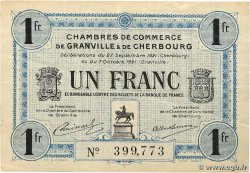 1 Franc FRANCE regionalismo y varios Granville et Cherbourg 1921 JP.061.08