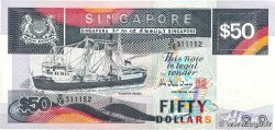 50 Dollars SINGAPUR  1987 P.36