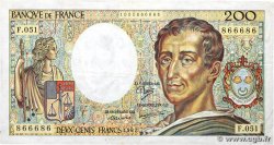 200 Francs MONTESQUIEU FRANCIA  1987 F.70.07