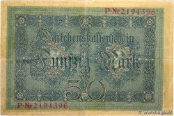 50 Mark GERMANY  1914 P.049b VF+