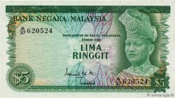 5 Ringitt MALAYSIA  1967 P.02 UNC