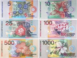 5 à 1000 Gulden Lot SURINAM  2000 P.146 à P.151 NEUF