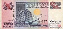 2 Dollars SINGAPUR  1992 P.28 BC