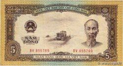 5 Dong VIETNAM  1958 P.073a VF