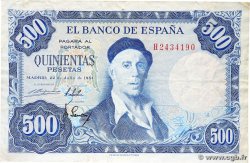 500 Pesetas ESPAGNE  1954 P.148