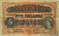 5 Shillings EAST AFRICA (BRITISH)  1953 P.33 F