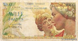 1000 Francs Union Française AFRIQUE ÉQUATORIALE FRANÇAISE  1946 P.26 MB