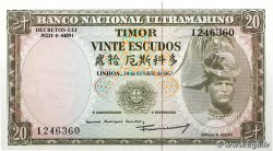 20 Escudos TIMOR  1967 P.26a FDC