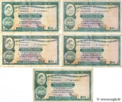 10 Dollars Lot HONG KONG  1978 P.182h MB