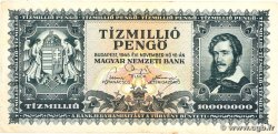 10000000 Pengo HUNGARY  1945 P.123 F+