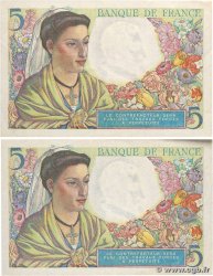 5 Francs BERGER Consécutifs FRANKREICH  1945 F.05.06 VZ