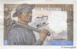 10 Francs MINEUR FRANCE  1941 F.08.02