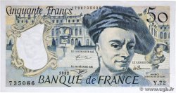 50 Francs QUENTIN DE LA TOUR FRANKREICH  1992 F.67.18 fST+