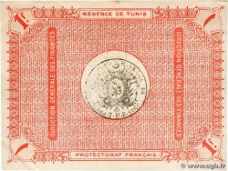 1 Franc TUNISIA  1918 P.43 VF