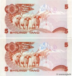 5 Shillings Lot KENIA  1982 P.19b VZ+