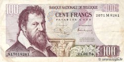 100 Francs BELGIO  1974 P.134b q.BB