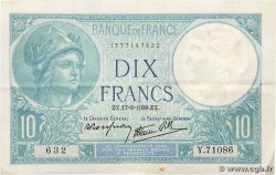 10 Francs MINERVE modifié FRANKREICH  1939 F.07.05