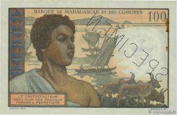 100 Francs - 20 Ariary Spécimen COMOROS  1961 P.03bs XF+