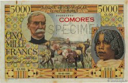 5000 Francs Spécimen COMORES  1960 P.06s SUP+