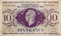 10 Francs AFRIQUE ÉQUATORIALE FRANÇAISE  1943 P.16a BC+