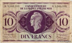 10 Francs AFRIQUE ÉQUATORIALE FRANÇAISE  1943 P.16d