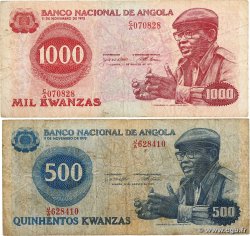 1000 Kwanzas Lot ANGOLA  1979 P.116 et P.117