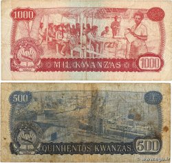 1000 Kwanzas Lot ANGOLA  1979 P.116 et P.117 RC+