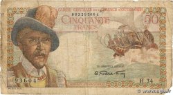 50 Francs Belain d Esnambuc AFRIQUE ÉQUATORIALE FRANÇAISE  1946 P.23