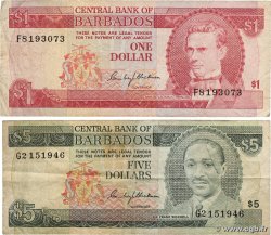 1 Dollar Lot BARBADOS Lot 1973 P.29a RC+