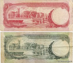 1 Dollar Lot BARBADOS Lot 1973 P.29a fS