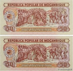 50 Meticais Lot MOZAMBIQUE  1986 P.129b UNC