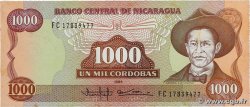 1000 Cordobas NIKARAGUA  1985 P.156b