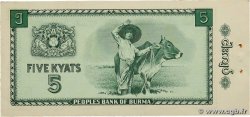 5 Kyats BIRMANIE  1965 P.53 SPL