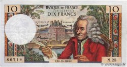 10 Francs VOLTAIRE FRANCE  1963 F.62.04 VF